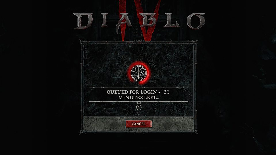 diablo 4 server ausgelastet warteschlange